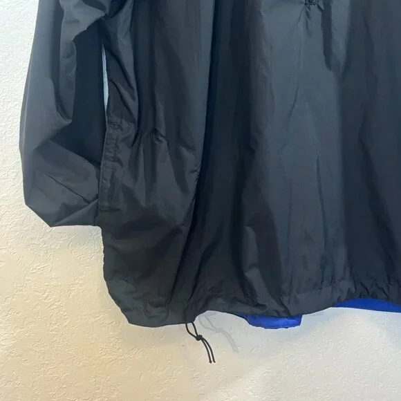 Patagonia windbreaker jacket 1/4 zip mens LG Black adjustable at hem Pocket - Picture 3 of 5